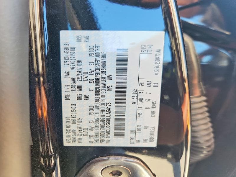 2020 FORD ESCAPE SE 14
