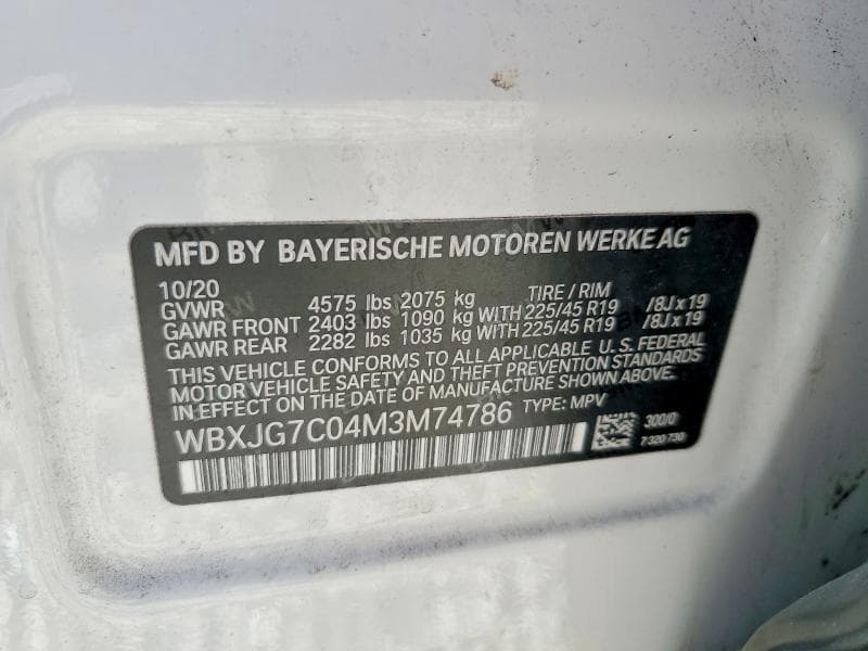 2021 BMW X1 SDRIVE28I 13