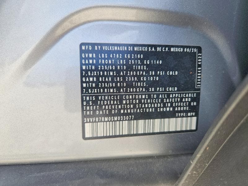 2025 VOLKSWAGEN TIGUAN SE 13