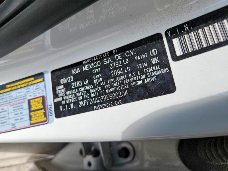2024 KIA FORTE LX 12