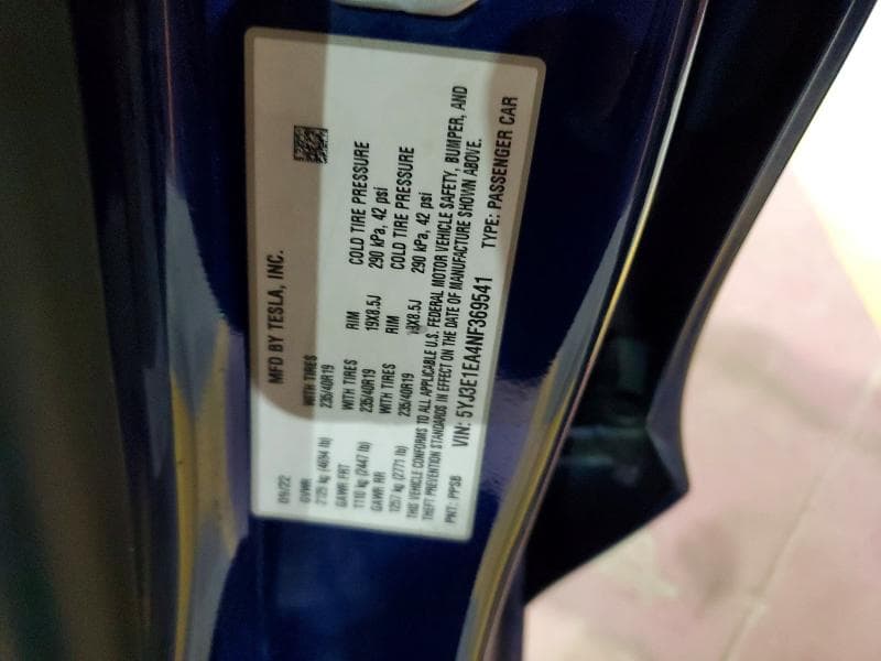 2022 TESLA MODEL 3 12