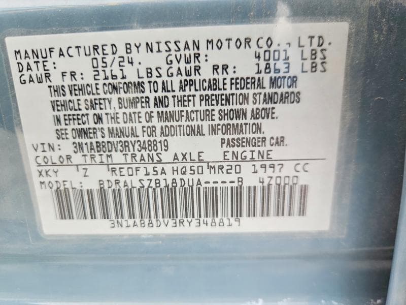 2024 NISSAN SENTRA SR 12