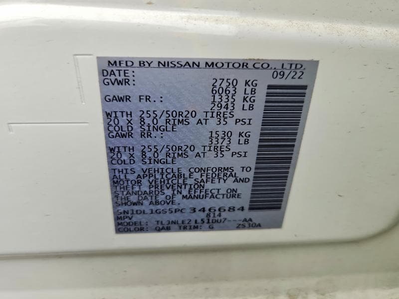 2023 INFINITI QX60 SENSORY 13