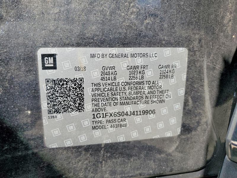 2018 CHEVROLET BOLT EV PREMIER 12