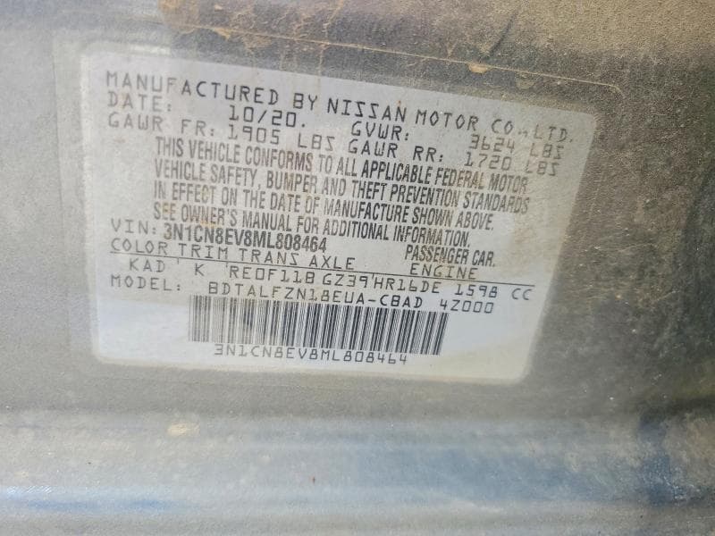 2021 NISSAN VERSA SV 12