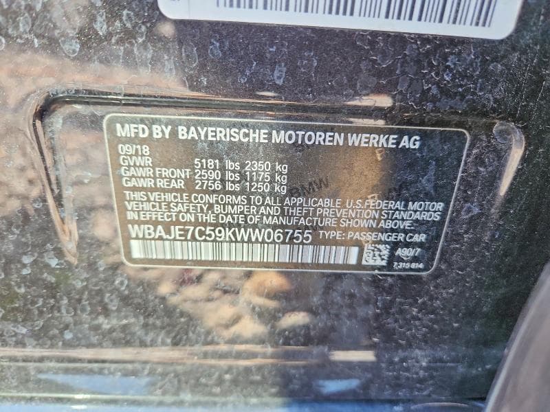2019 BMW 540 XI 12