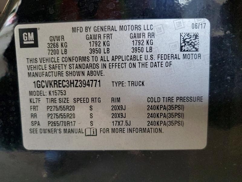 2017 CHEVROLET SILVERADO K1500 LT 12