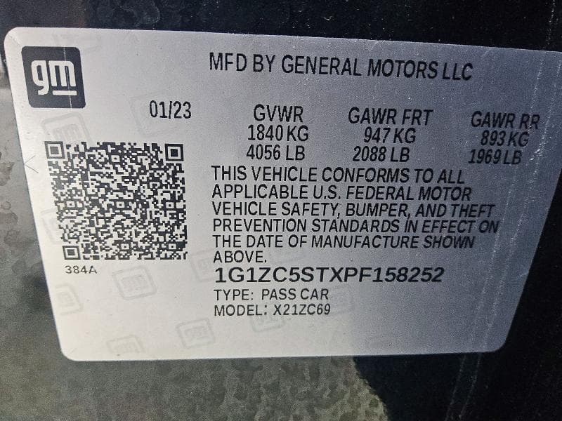 2023 CHEVROLET MALIBU LS 12