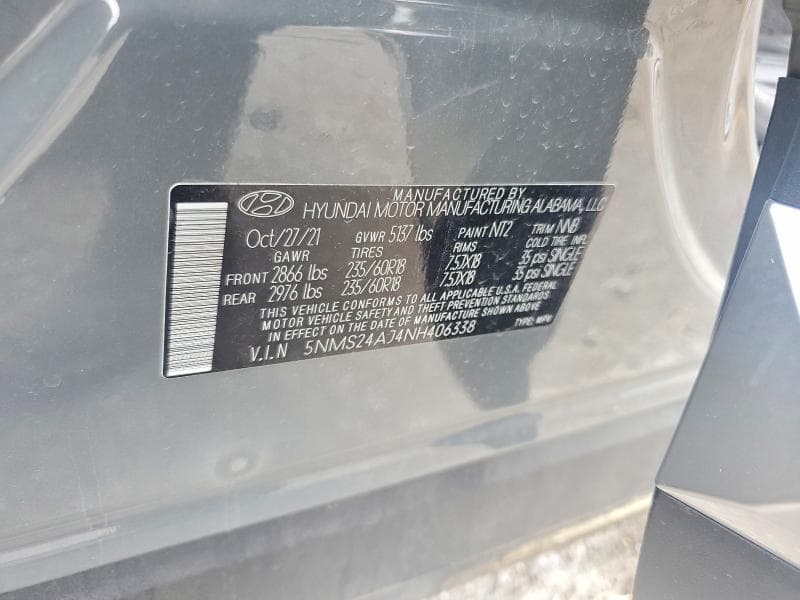 2022 HYUNDAI SANTA FE SEL 12