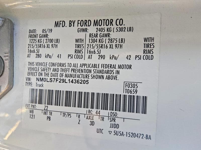 2020 FORD TRANSIT CONNECT XLT 13