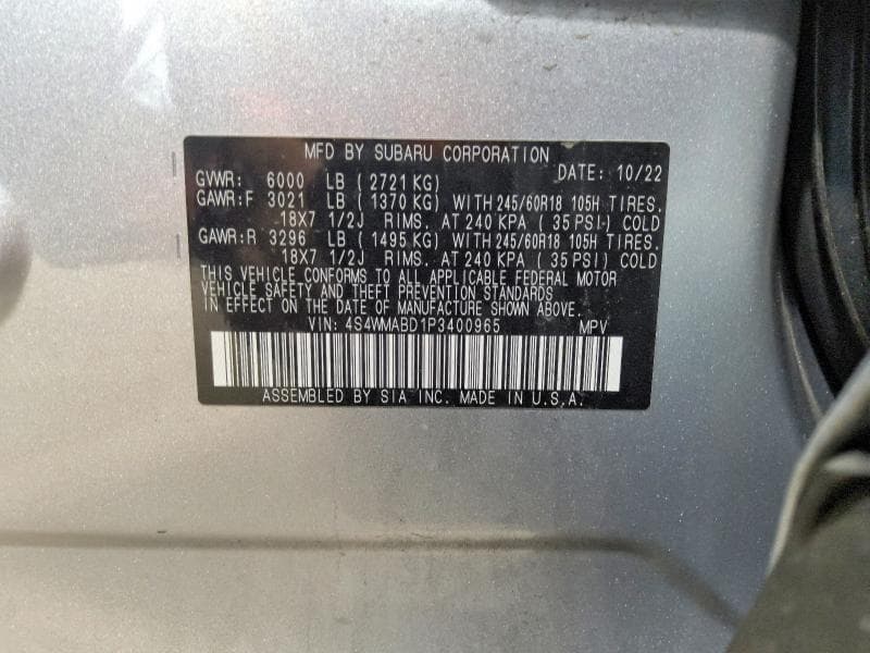 2023 SUBARU ASCENT PREMIUM 12