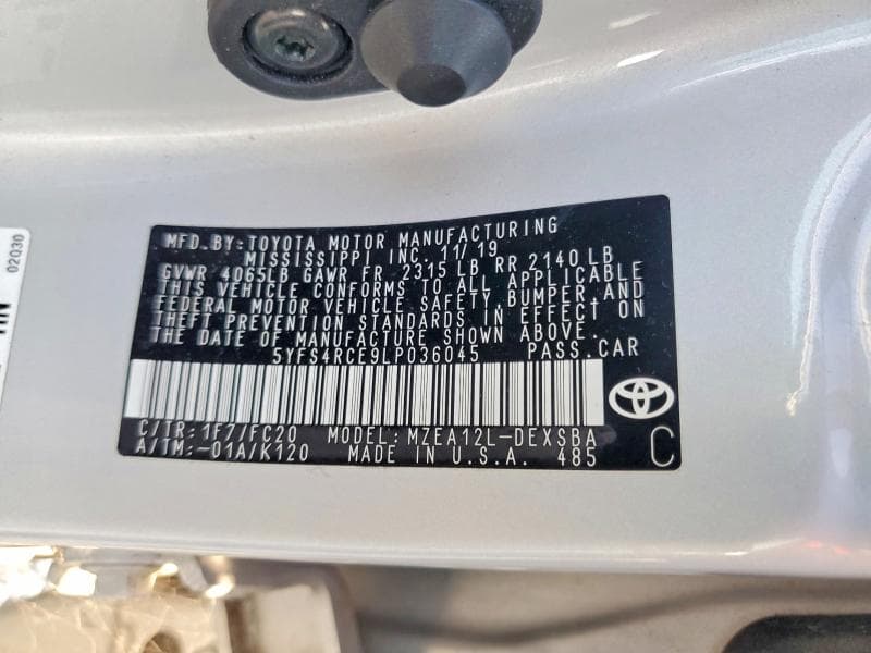 2020 TOYOTA COROLLA SE 13