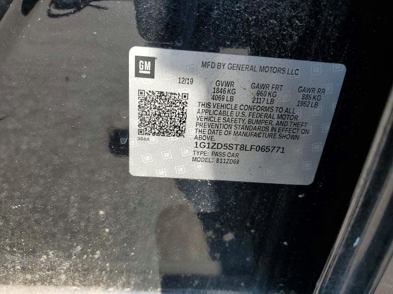 2020 CHEVROLET MALIBU LT 12