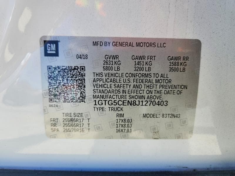 2018 GMC CANYON SLE 12