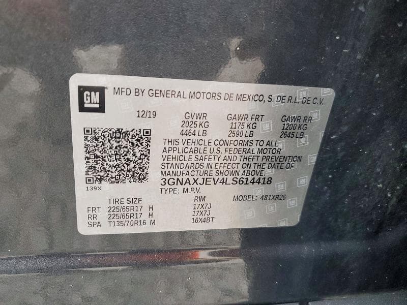 2020 CHEVROLET EQUINOX LT 12