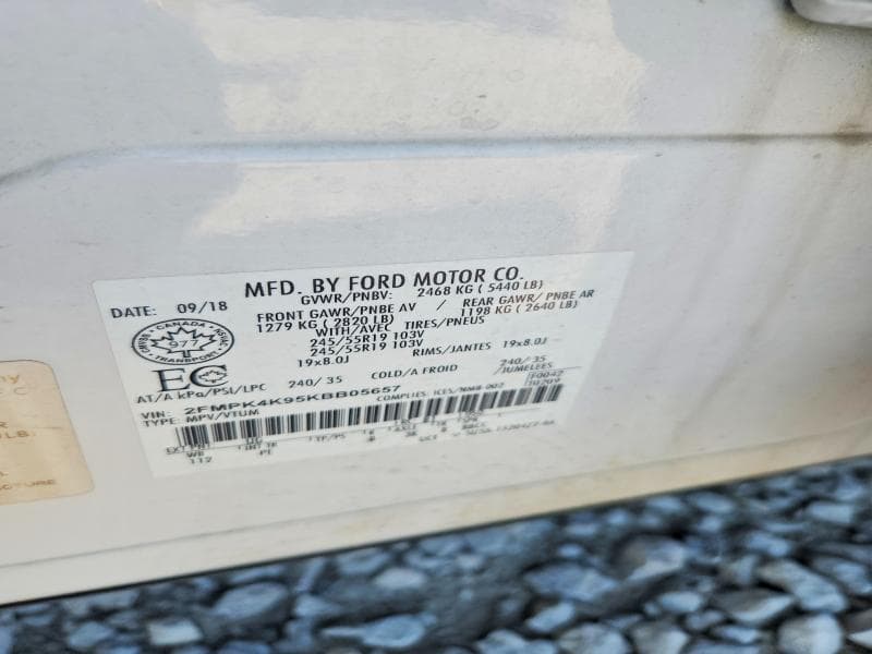 2019 FORD EDGE TITANIUM 14