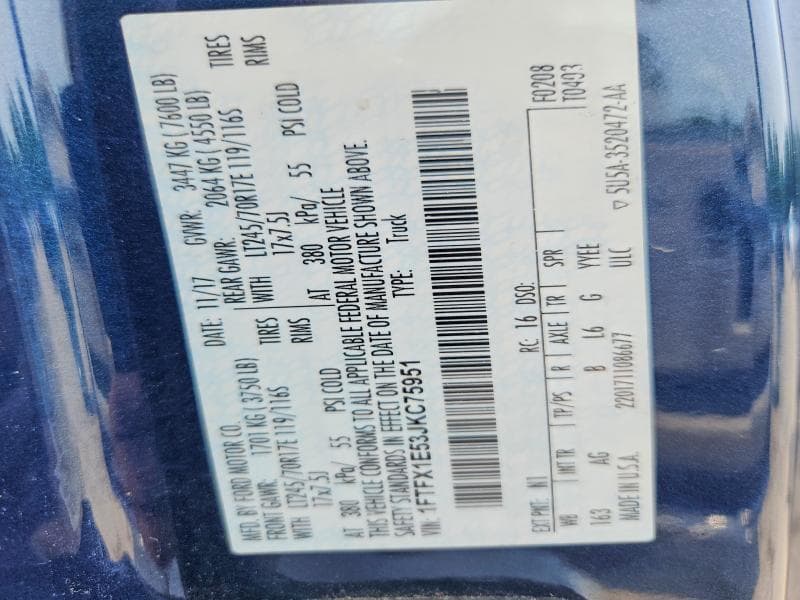 2018 FORD F150 SUPER CAB 12
