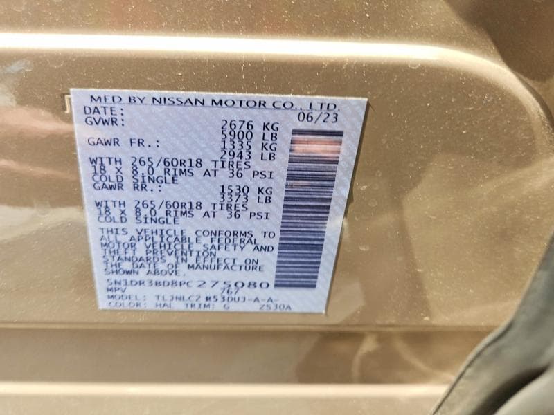 2023 NISSAN PATHFINDER SV 13