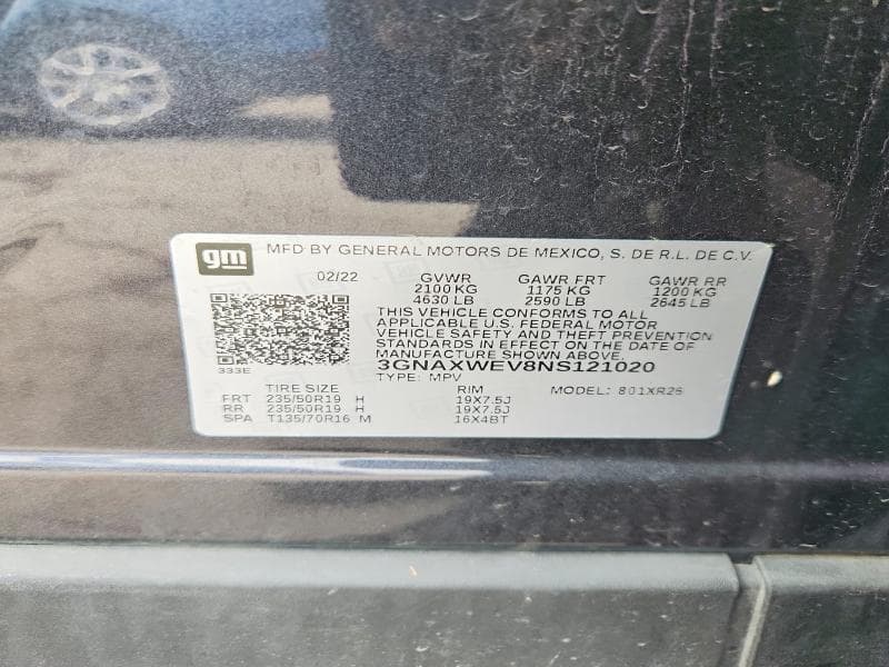 2022 CHEVROLET EQUINOX RS 14