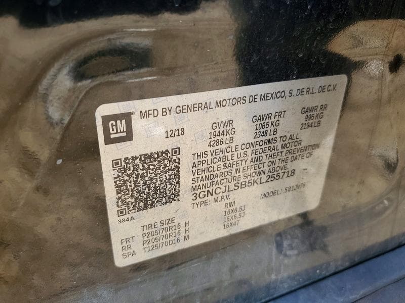 2019 CHEVROLET TRAX 1LT 13