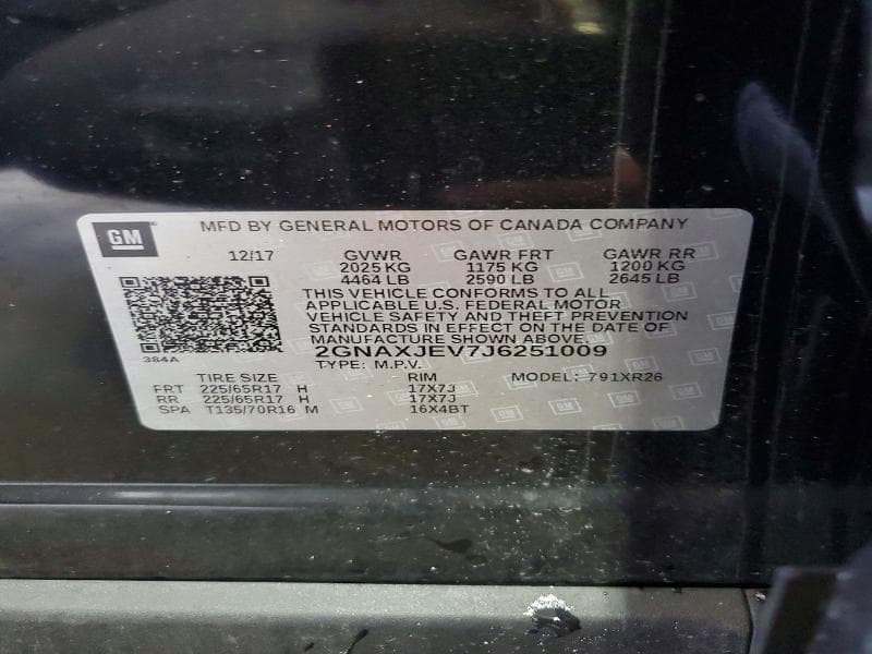 2018 CHEVROLET EQUINOX LT 13