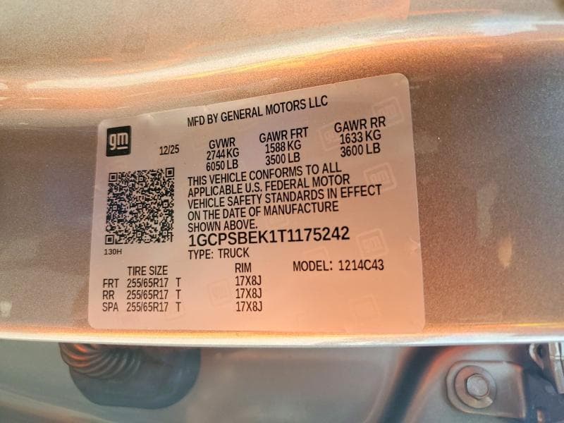 2026 CHEVROLET COLORADO 12