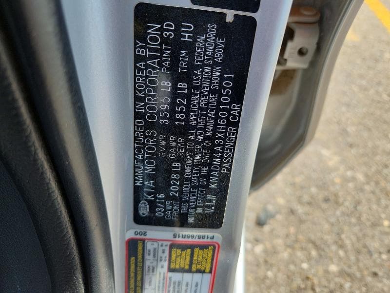 2017 KIA RIO LX 12