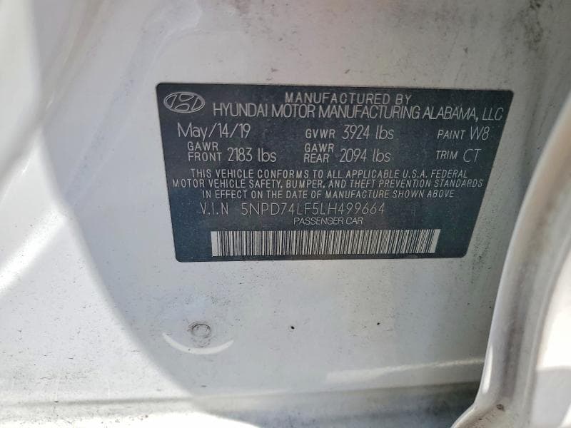 2020 HYUNDAI ELANTRA SE 12