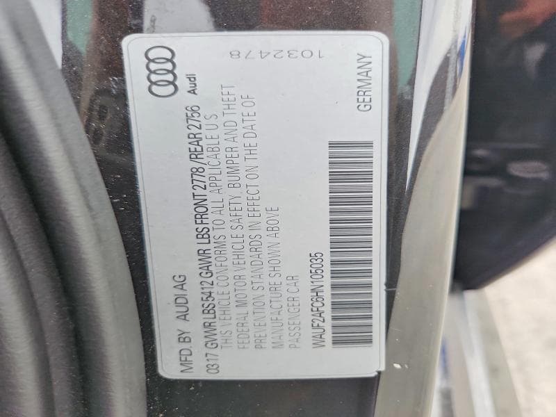 2017 AUDI A6 PREMIUM PLUS 12