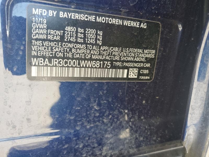 2020 BMW 530 I 12