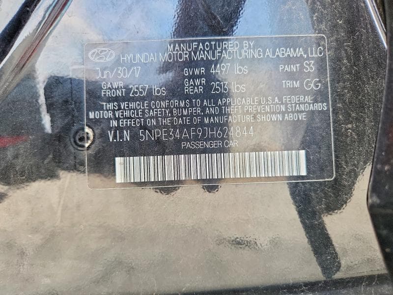 2018 HYUNDAI SONATA SEL 12