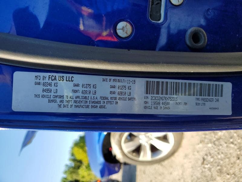 2019 DODGE CHALLENGER SXT 13