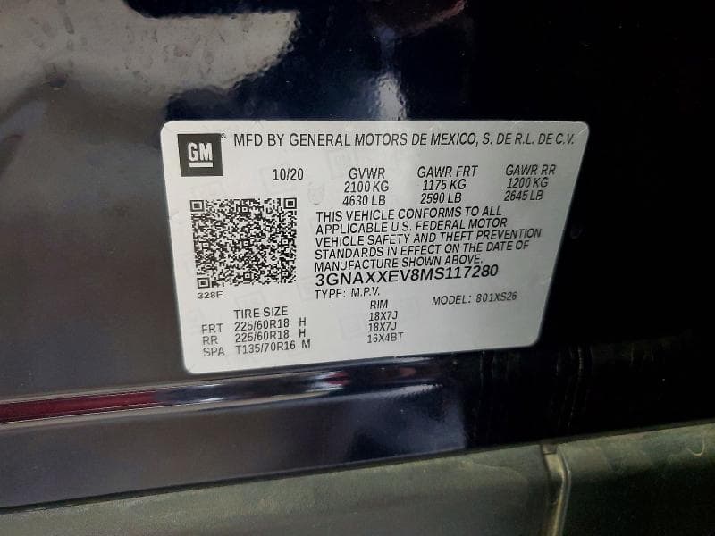 2021 CHEVROLET EQUINOX PREMIER 12