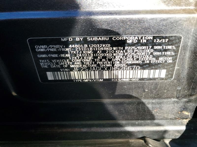 2018 SUBARU FORESTER 2.5I PREMIUM 14