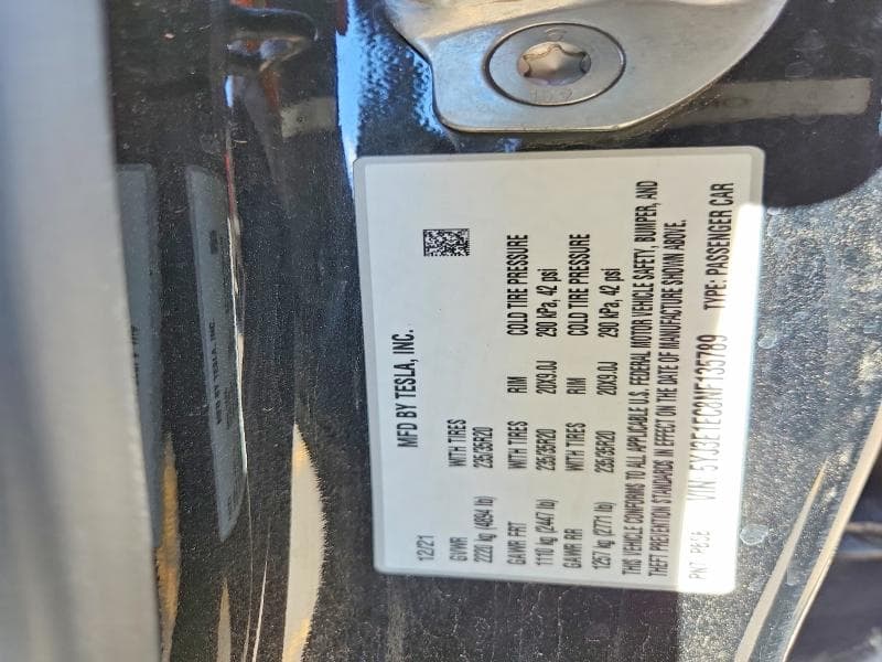 2022 TESLA MDL 3 12