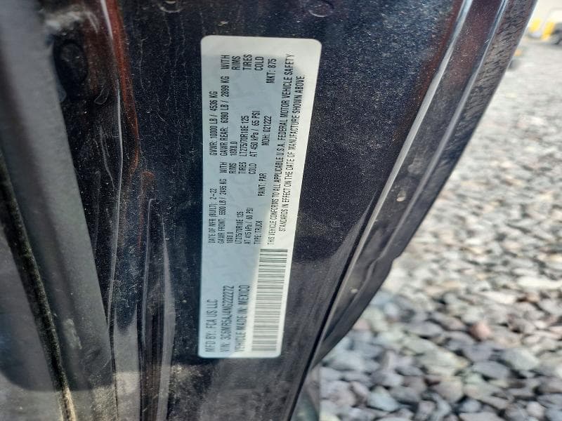2022 RAM 2500 TRADESMAN 12