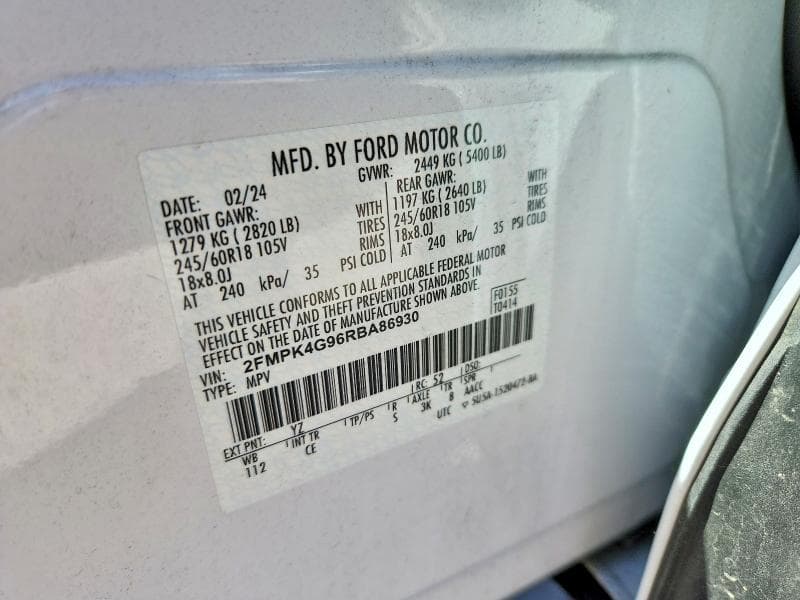 2024 FORD EDGE SE 13