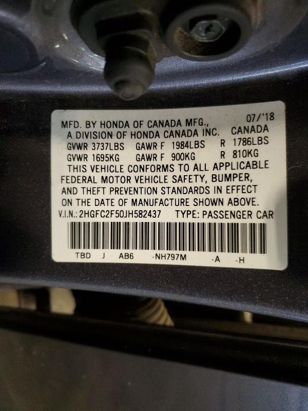 2018 HONDA CIVIC LX 13