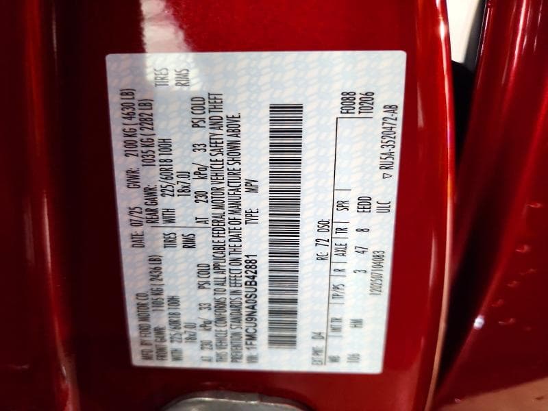 2025 FORD ESCAPE ST LINE SELECT 14