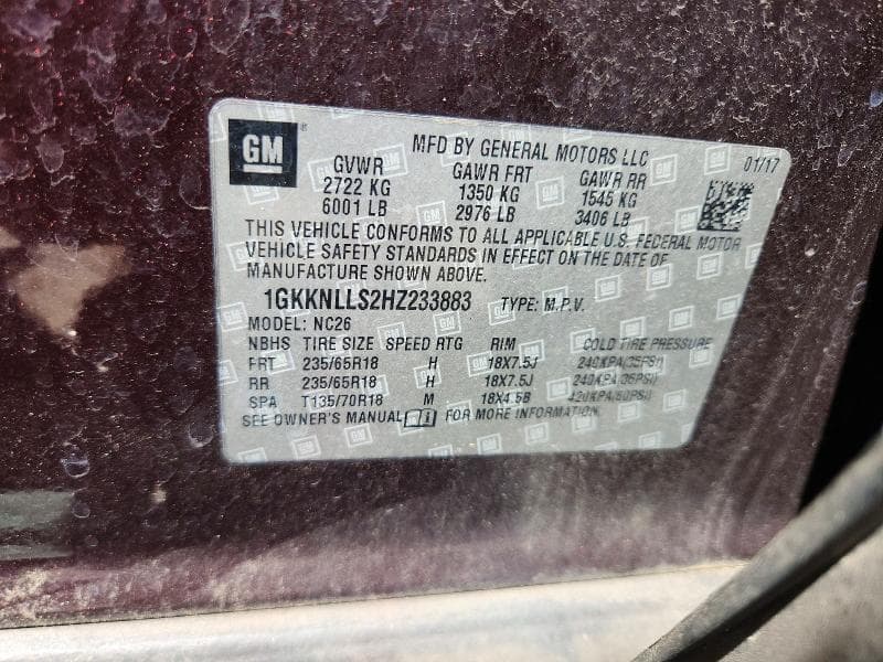 2017 GMC ACADIA SLE 13