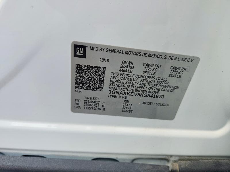 2019 CHEVROLET EQUINOX LT 13