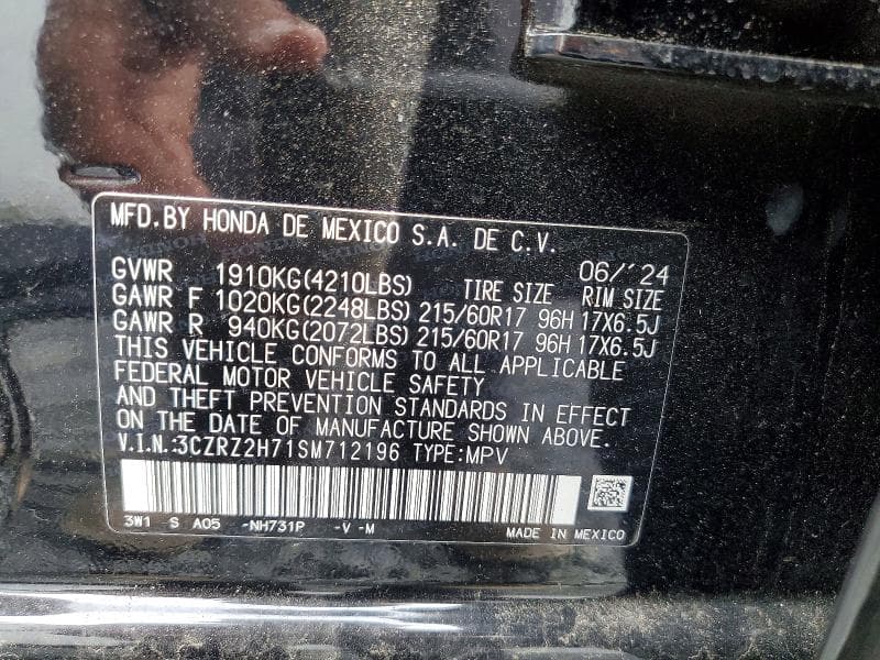 2025 HONDA HR-V EXL 13