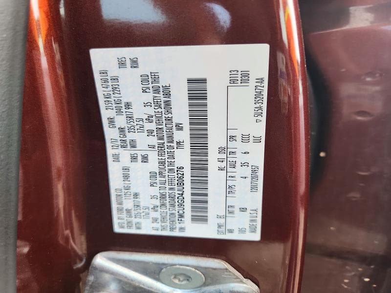 2018 FORD ESCAPE SE 13