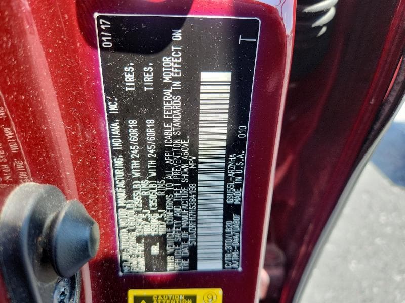2017 TOYOTA HIGHLANDER XLE 13