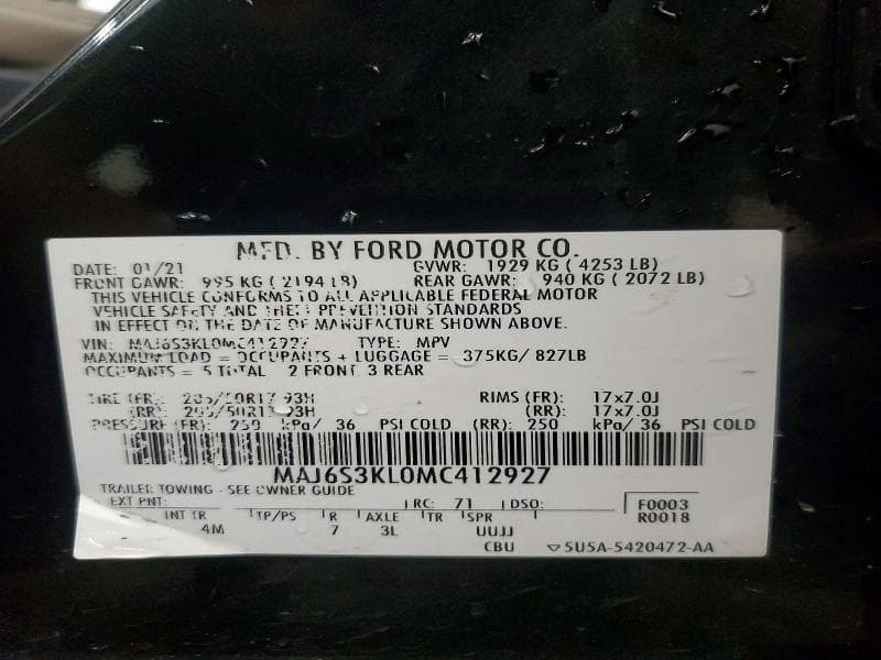 2021 FORD ECOSPORT TITANIUM 27