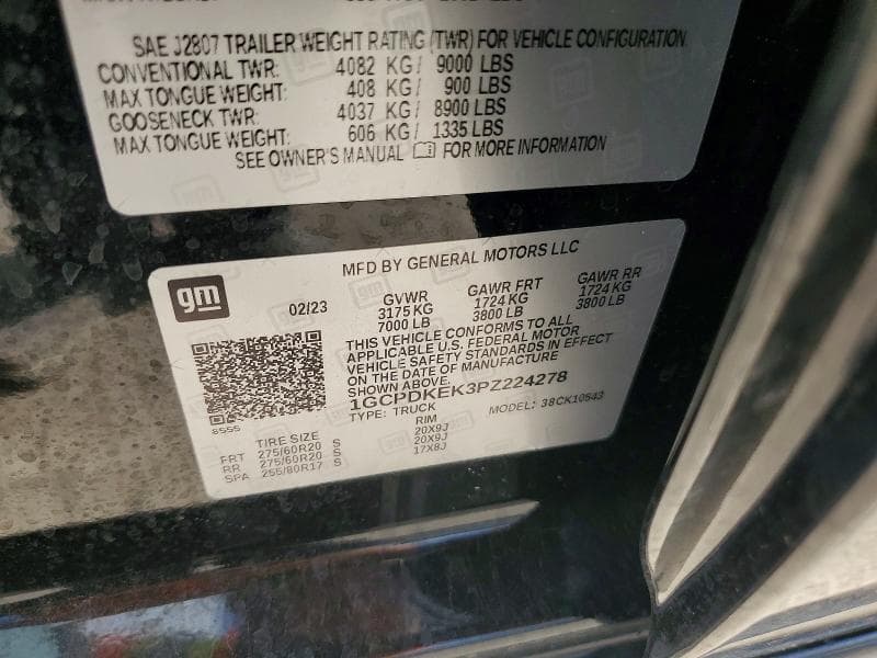 2023 CHEVROLET SILVERADO K1500 LT-L 12