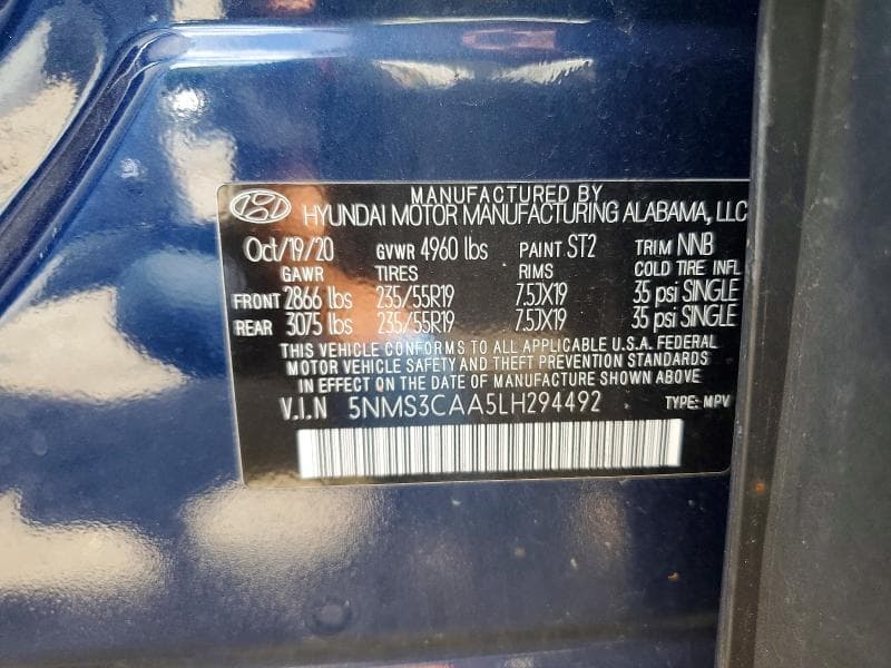 2020 HYUNDAI SANTA FE SEL 2.0T 13