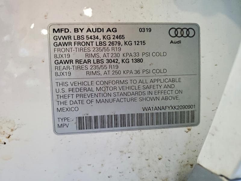 2019 AUDI Q5 PREMIUM 13
