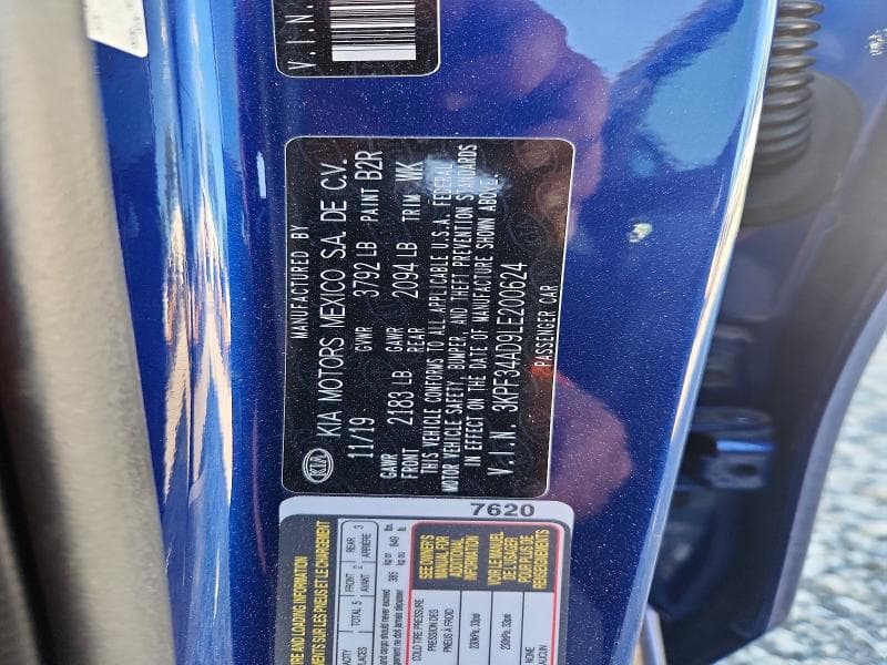 2020 KIA FORTE GT LINE 12