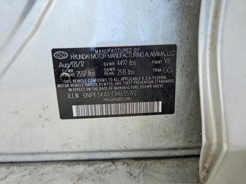 2018 HYUNDAI SONATA SEL 12